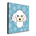 thumbnail image 1 of Carolines Treasures  8 x 8 x 0.625 in. Snowflake White Poodle Artwork Panel Wall Decor, 1 of 3