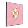 thumbnail image 1 of Carolines Treasures 8 x 8 x 0.625 in. Spinone Italiano Pink Flowers Artwork Panel Wall Decor, 1 of 1