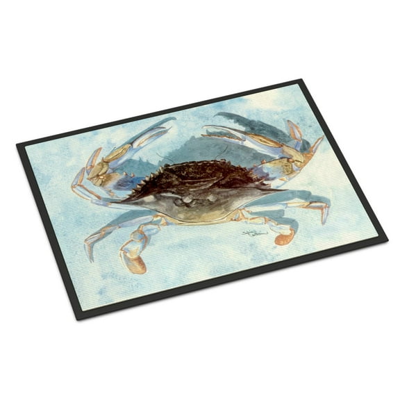 Carolines Treasures 8011JMAT Blue Crab Doormat 24x36 36"L x 24"W multicolor