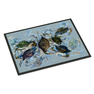 Carolines Treasures 8016-MAT Crab Doormat 18x27 27"L x 18"W multicolor