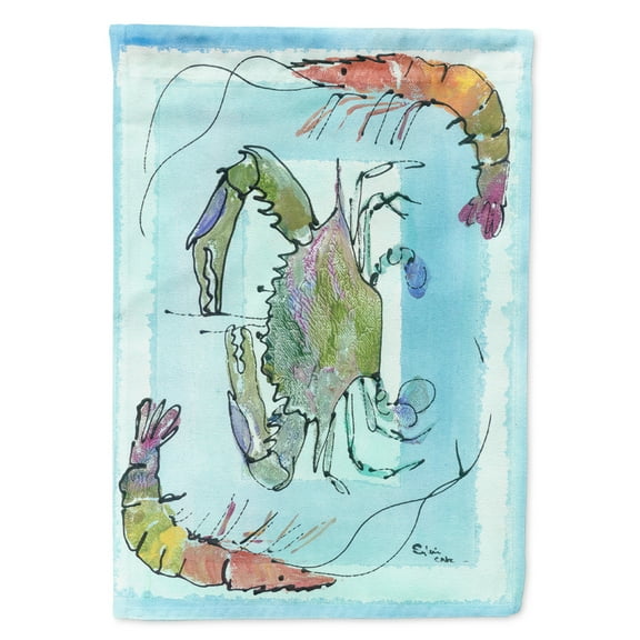 Carolines Treasures 8022-FLAG-PARENT Crab  Flag  multicolor