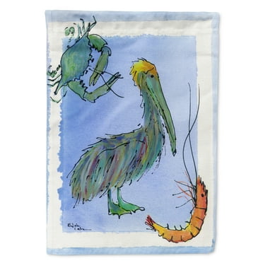 Carolines Treasures 8038-FLAG-PARENT Bird - Pelican Flag  multicolor