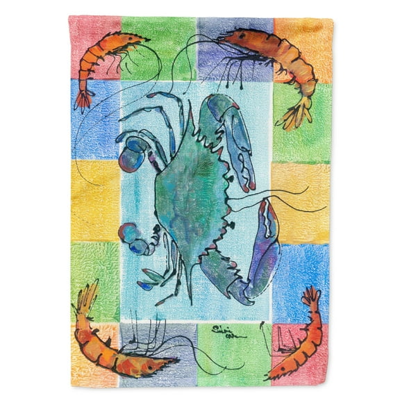 Carolines Treasures 8040-FLAG-PARENT Crab  Flag  multicolor