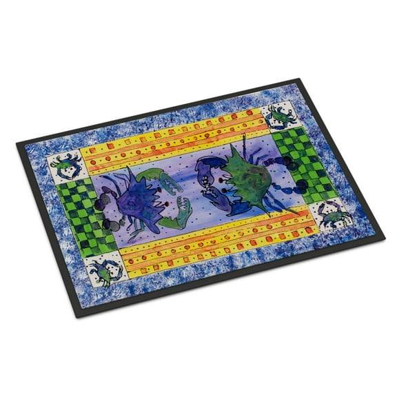 Carolines Treasures 8070-JMAT Crab Doormat 24x36 36"L x 24"W multicolor