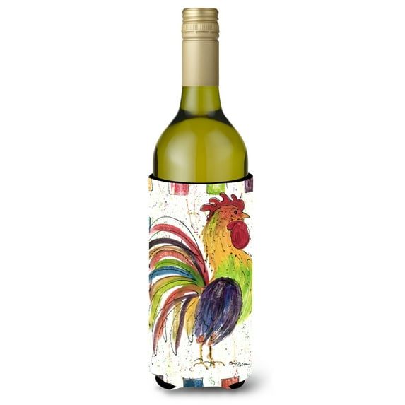 Carolines Treasures 8071LITERK Rooster Wine Bottle Hugger Wine Bottle multicolor