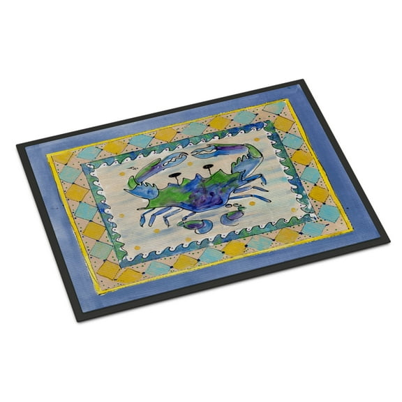 Carolines Treasures 8072-JMAT Crab Doormat 24x36 36"L x 24"W multicolor