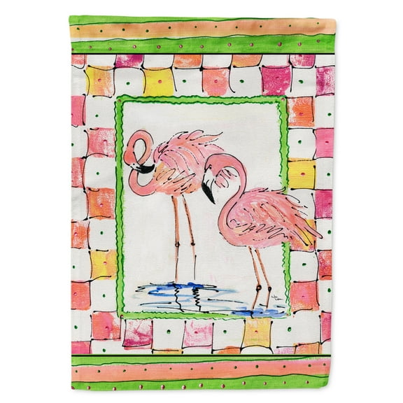 Carolines Treasures 8077-FLAG-PARENT Flamingo  Flag  multicolor