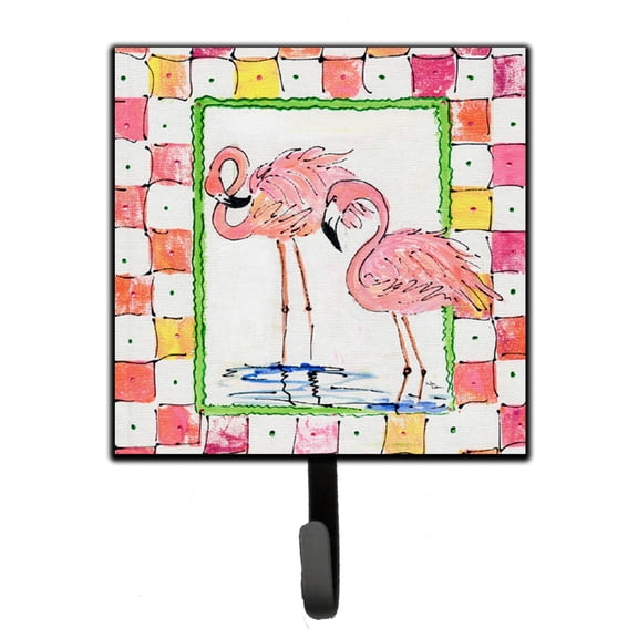 Carolines Treasures 8077SH4 Bird - Flamingo Leash or Key Holder 7Hx4.25W multicolor