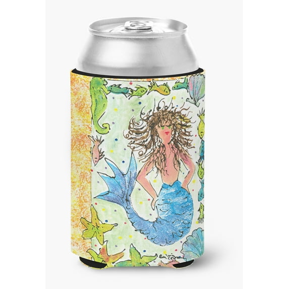 Carolines Treasures 8082CC Mermaid Can or Bottle Hugger Can Hugger multicolor