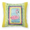thumbnail image 1 of Carolines Treasures 8106-BPW1414 Bird - Flamingo Fabric Decorative Pillow, 14Hx14W, multicolor, 1 of 4