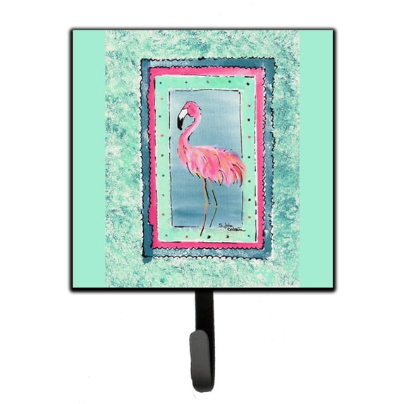 Carolines Treasures 8107-BSH4 Bird - Flamingo Leash or Key Holder Single Hook multicolor