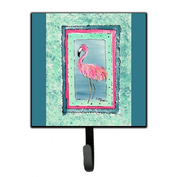 Carolines Treasures 8107-CSH4 Bird - Flamingo Leash or Key Holder Single Hook multicolor