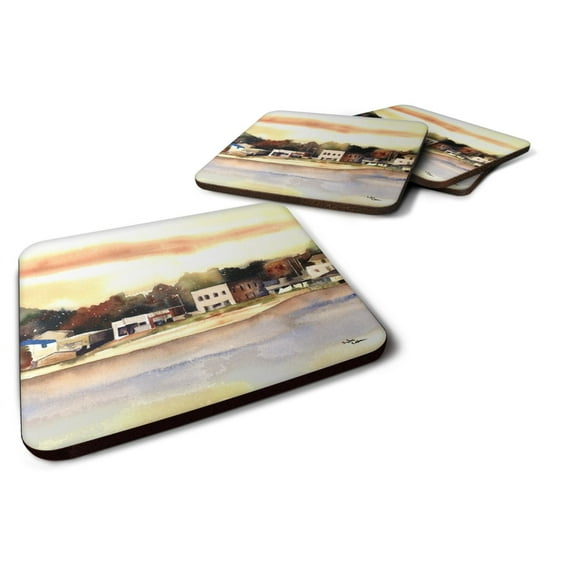 Carolines Treasures 8121LFC The Pass Foam Coaster Set of 4 3 1/2 x 3 1/2 multicolor