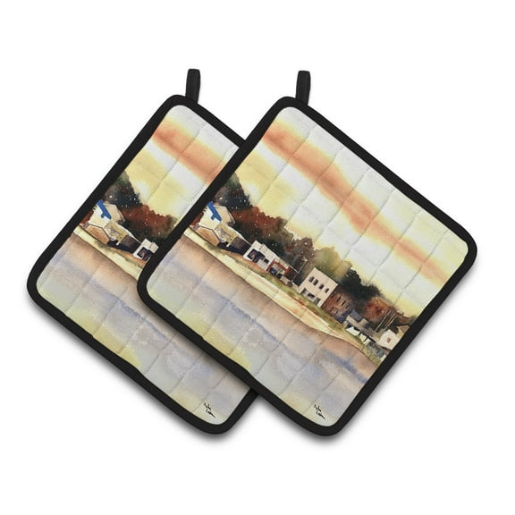 Carolines Treasures 8121LPTHD The Pass Pair of Pot Holders , 7.5HX7.5W, multicolor