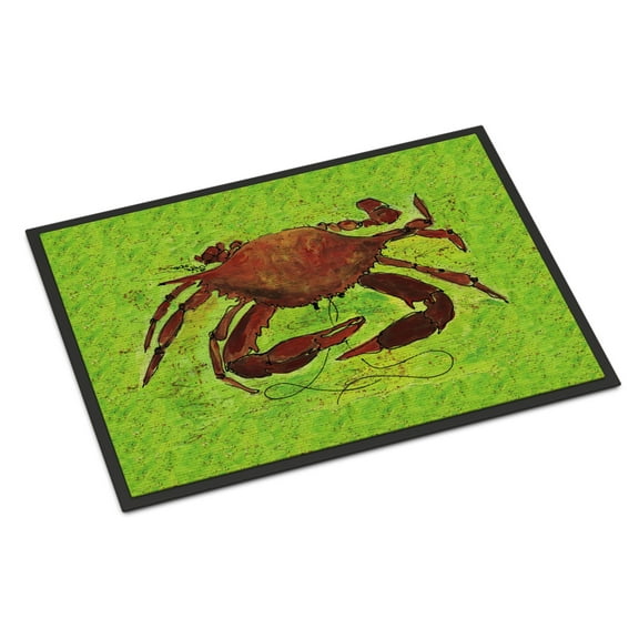 Carolines Treasures 8127-JMAT Crab Doormat 24x36 36"L x 24"W multicolor