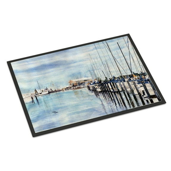 Carolines Treasures 8128MAT The Warf Doormat 18x27 27"L x 18"W multicolor
