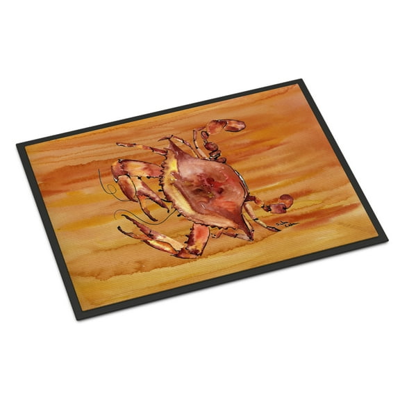 Carolines Treasures 8139-JMAT Crab  Doormat 24x36 36"L x 24"W multicolor