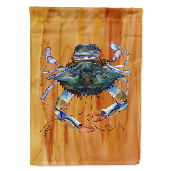 Carolines Treasures 8144-FLAG-PARENT Crab  Flag  multicolor