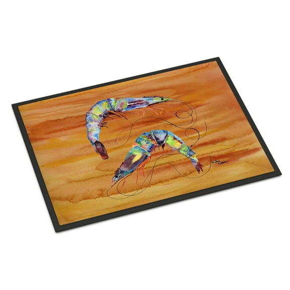 Carolines Treasures 8145-JMAT Shrimp Doormat 24x36 36"L x 24"W multicolor