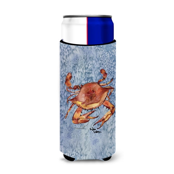 Carolines Treasures 8147MUK Crab Ultra Hugger for slim cans Slim Can multicolor