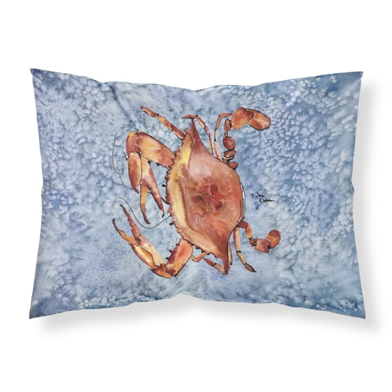Carolines Treasures 8147PILLOWCASE Crab Fabric Standard Pillowcase Standard multicolor