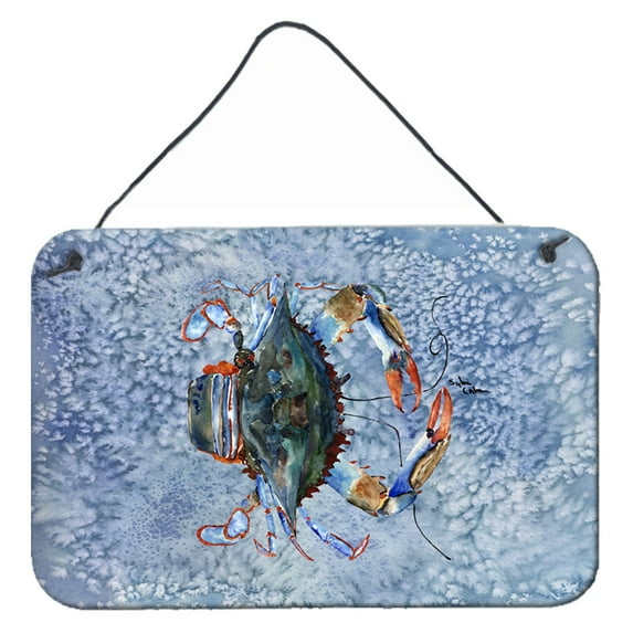 Carolines Treasures 8149DS812 Crab Wall or Door Hanging Prints 8HX12W multicolor