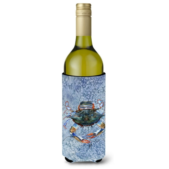 Carolines Treasures 8149LITERK Crab Wine Bottle Hugger Wine Bottle multicolor
