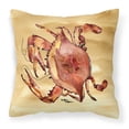 thumbnail image 1 of Carolines Treasures 8154PW1414 Crab Decorative Canvas Fabric Pillow, 14Hx14W, multicolor, 1 of 3