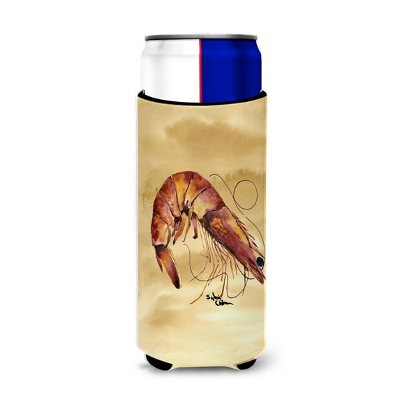 Carolines Treasures 8161MUK Shrimp Ultra Hugger for slim cans Slim Can multicolor