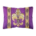 thumbnail image 1 of Carolines Treasures 8205PW1216 Tiger Football Fleur de lis Canvas Fabric Decorative Pillow, 12H x16W, multicolor, 1 of 3