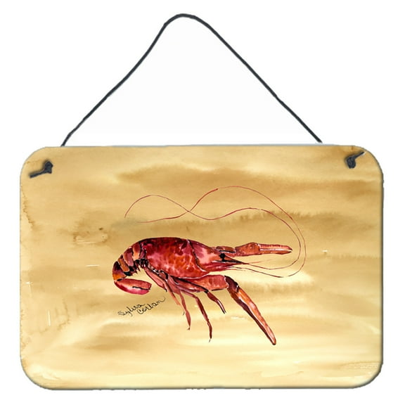 Carolines Treasures 8230DS812 Crawfish Wall or Door Hanging Prints 8HX12W multicolor