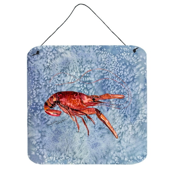 Carolines Treasures 8231DS66 Crawfish Wall or Door Hanging Prints 6HX6W multicolor
