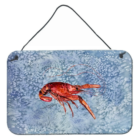 Carolines Treasures 8231DS812 Crawfish Wall or Door Hanging Prints 8HX12W multicolor