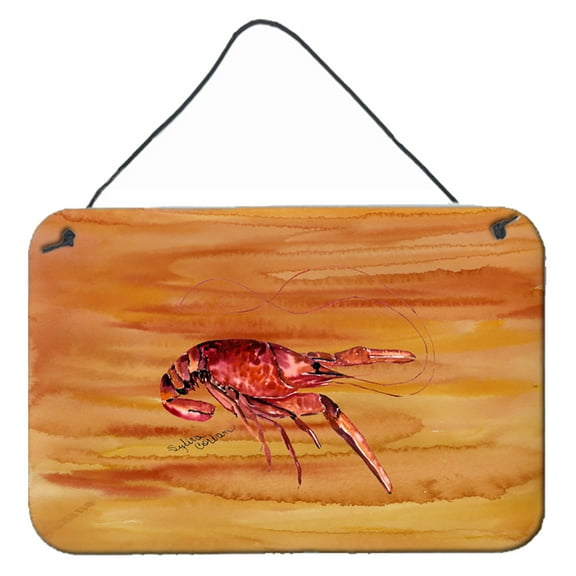 Carolines Treasures 8232DS812 Crawfish Wall or Door Hanging Prints 8HX12W multicolor