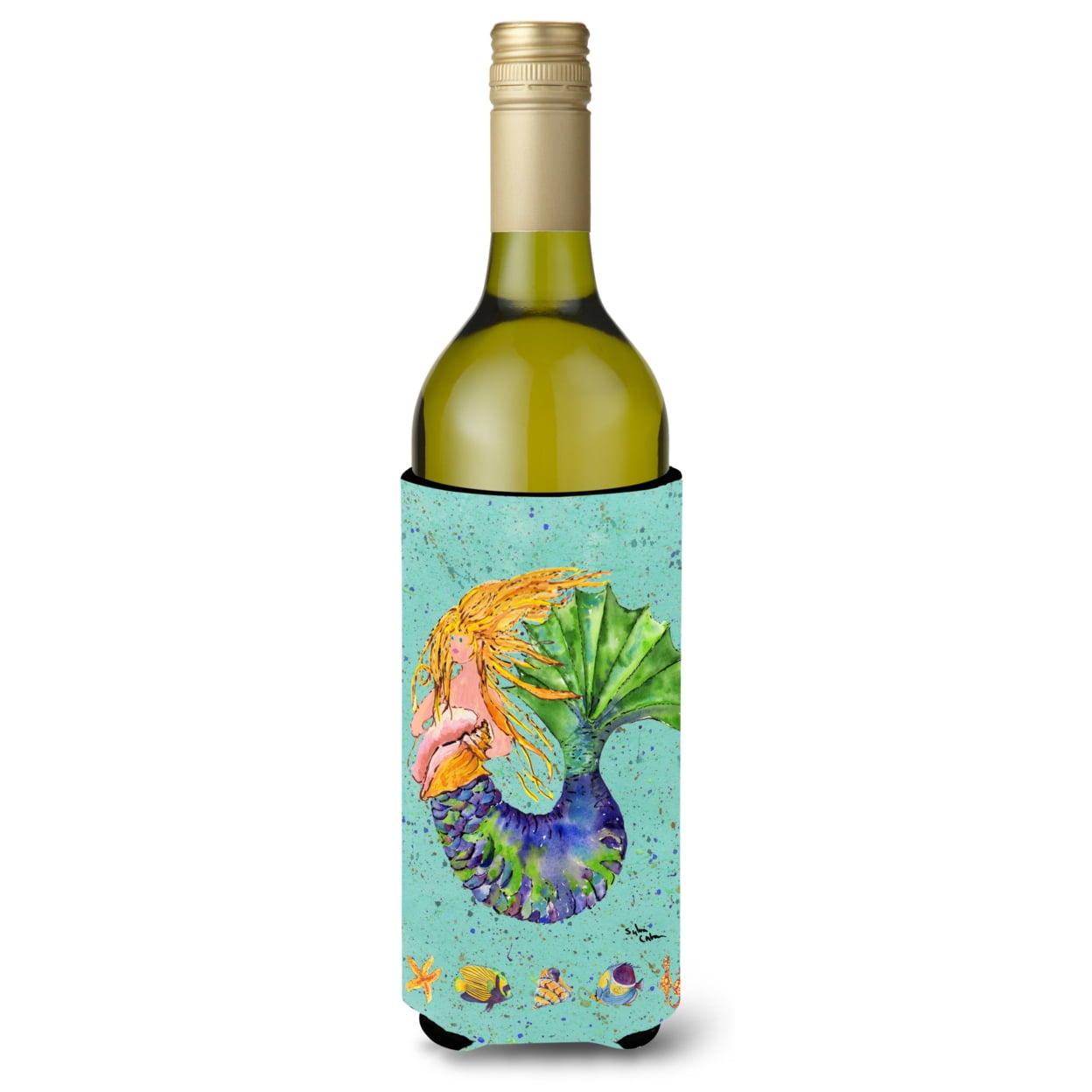 Caroline's Treasures Mermaid Wine Bottle Hugger