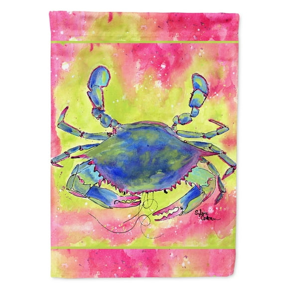 Carolines Treasures 8343-FLAG-PARENT Crab  Flag  multicolor