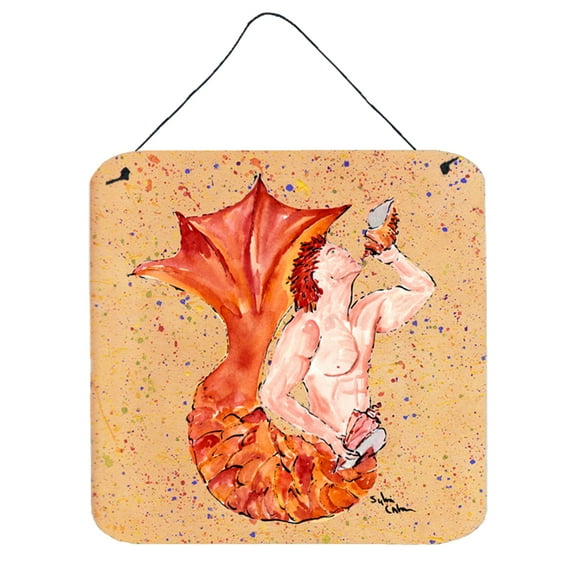 Carolines Treasures 8346DS66 Merman Wall or Door Hanging Prints 6HX6W multicolor