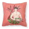 thumbnail image 1 of Carolines Treasures 8348PW1414 Merman Fabric Decorative Pillow, 14Hx14W, multicolor, 1 of 4