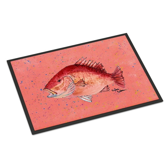 Carolines Treasures 8351MAT Strawberry Snapper Indoor or Outdoor Mat, 18" x 27", Multicolor