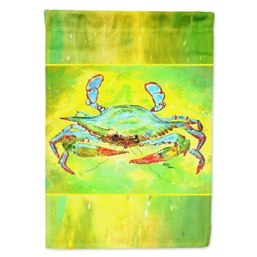 Carolines Treasures 8357-FLAG-PARENT Crab  Flag  multicolor
