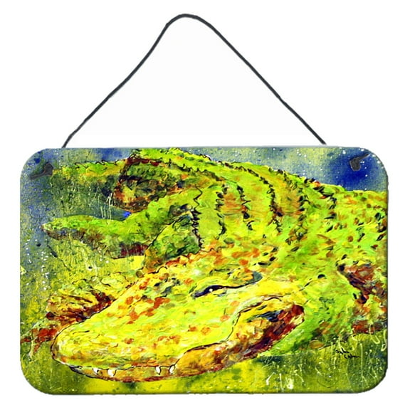 Carolines Treasures 8390DS812 Alligator Wall or Door Hanging Prints 8HX12W multicolor