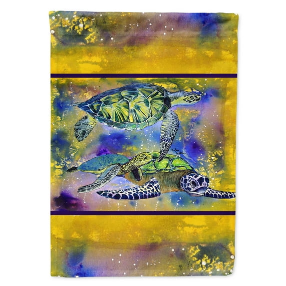 Carolines Treasures 8405-FLAG-PARENT Turtle Flag multicolor