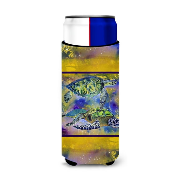 Carolines Treasures 8405MUK Turtle Ultra Hugger for slim cans Slim Can multicolor