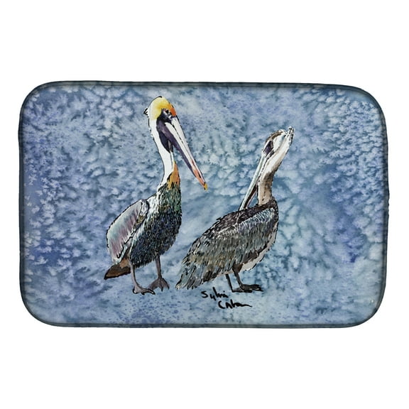 Carolines Treasures 8409DDM Pelican Dish Drying Mat 14 x 21" multicolor