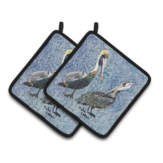 Carolines Treasures 8409PTHD Pelican Pair of Pot Holders , 7.5HX7.5W, multicolor