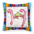 thumbnail image 1 of Carolines Treasures 8431-HPW1414 Beach and Seafood Decorative   Canvas Fabric Pillow 8431 14Hx14W multicolor, 1 of 4