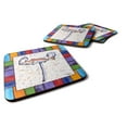 thumbnail image 1 of Carolines Treasures 8443-TFC Beach and Seafood Foam Coaster Set of 4 3 1/2 x 3 1/2 multicolor, 1 of 3