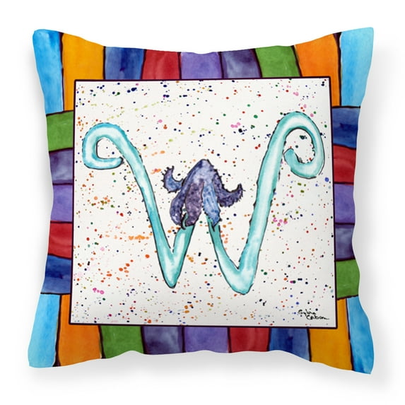 Carolines Treasures 8446-WPW1414 Beach and Seafood Decorative Canvas Fabric Pillow 8446 14Hx14W multicolor