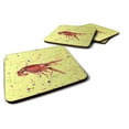 thumbnail image 1 of Carolines Treasures 8451FC Crawfish Foam Coaster Set of 4 3 1/2 x 3 1/2 multicolor, 1 of 3