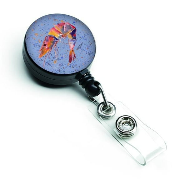 Carolines Treasures 8455BR Shrimp Retractable Badge Reel